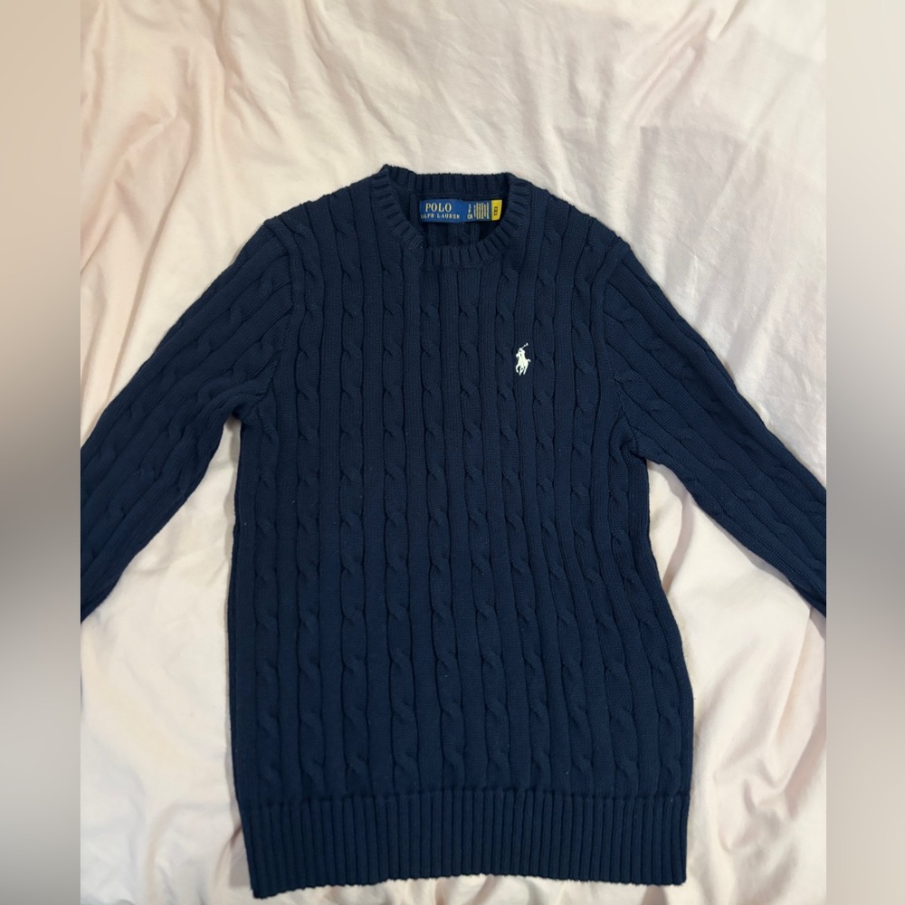 Polo by Ralph Lauren Navy Cable-Knit Sweater